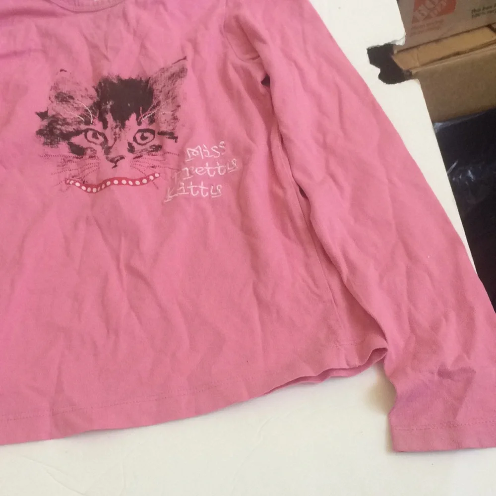 Girls pretty kitty top 6x